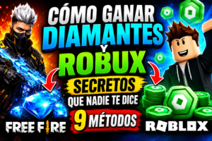 CÓMO GANAR DIAMANTES Y ROBUX: SECRETOS QUE NADIE TE DICE – 9 MÉTODOS